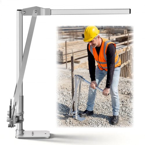 VEVOR T Post Puller, 90 mm Max Clamping Width, Heavy-Duty Steel Jaw Grip, Powder-Coated Finish, Easy to Store, Labor-Saving Fence T-Post Remover Tool for Rebar Stakes, Wood Stakes, and Road Signs