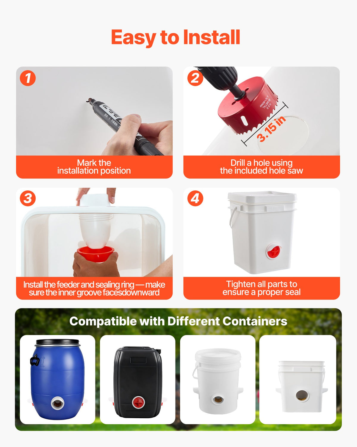 VEVOR DIY Chicken Feeder