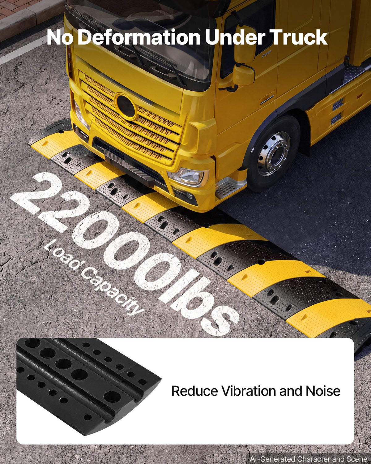 VEVOR 1000MM Rubber Speed Bump
