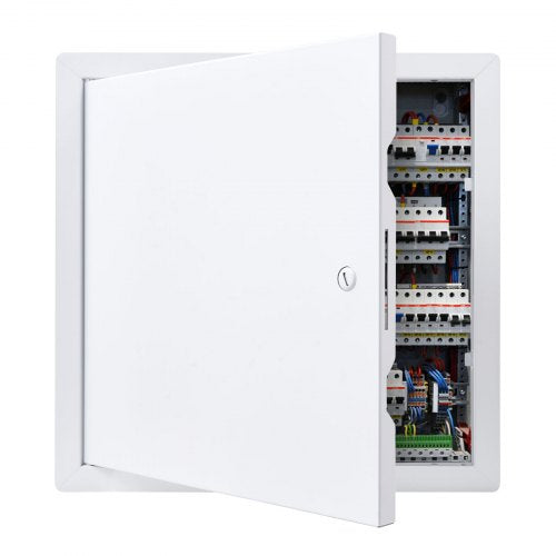 VEVOR Access Panel for Drywall, 34x34 cm Galvanized Steel Access Door, Easy Install Hinged Service Panel with Screwdriver Latch, for Ceiling Plumbing Electrical, 32x32 cm Cutout Size White