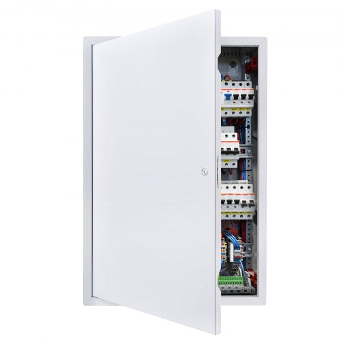 VEVOR Access Panel for Drywall, 64x44 cm Galvanized Steel Access Door, Easy Install Hinged Service Panel with Screwdriver Latch, for Ceiling Plumbing Electrical, 42x62 cm Cutout Size White