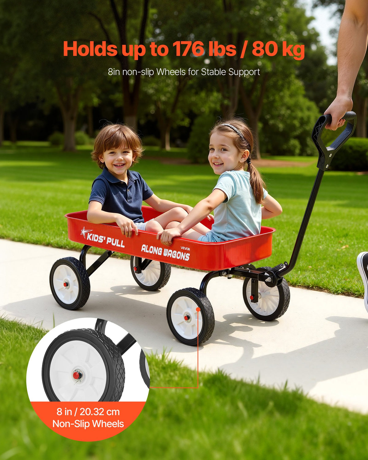 VEVOR Pull-Along Wagon for Kids
