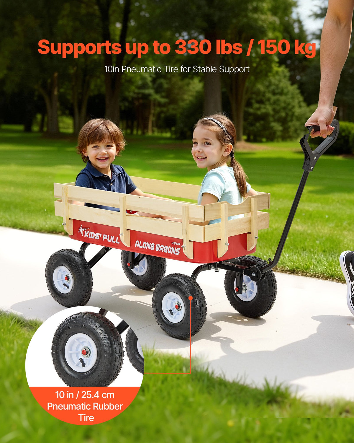 VEVOR Pull-Along Wagon for Kids