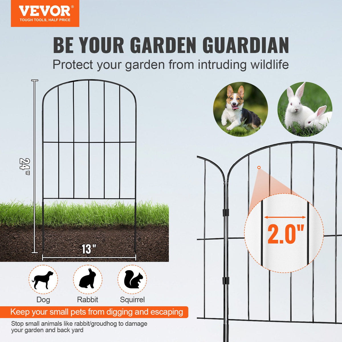 VEVOR Garden Fence
