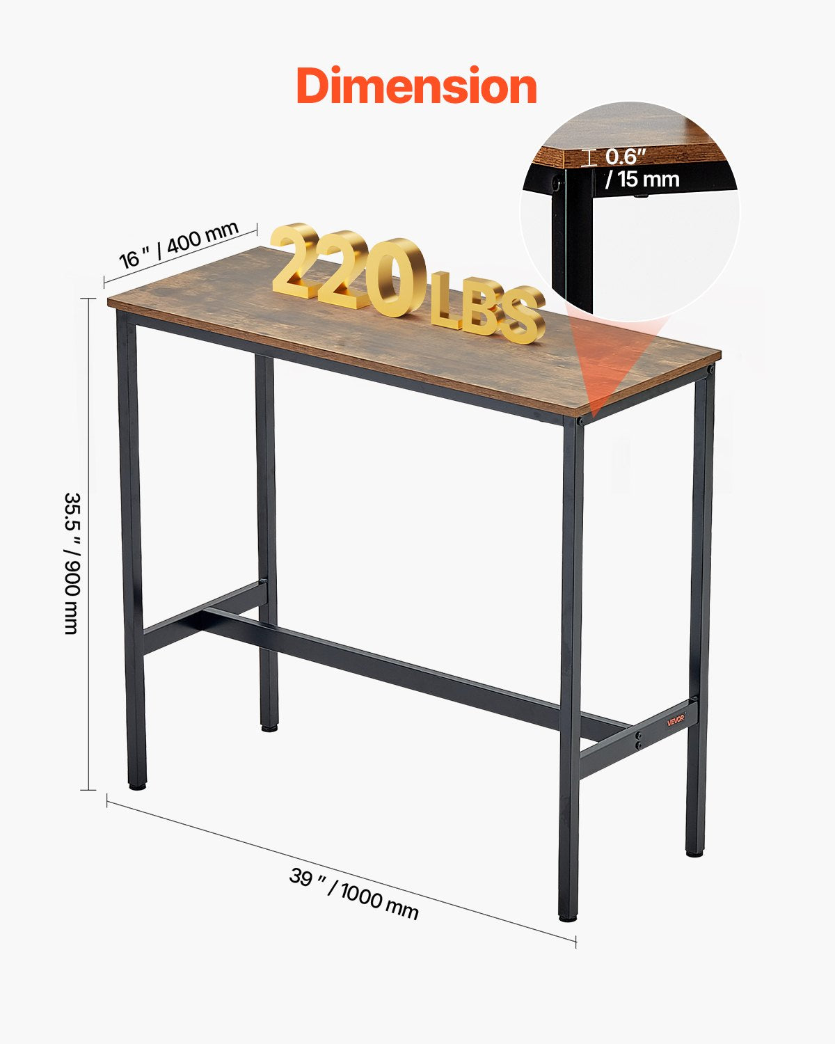 VEVOR Bar Table