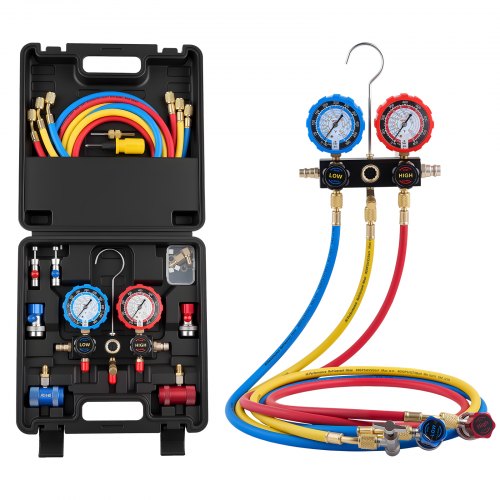 VEVOR AC Manifold Gauge Set for R134a R404A R1234yf R22 Refrigerant