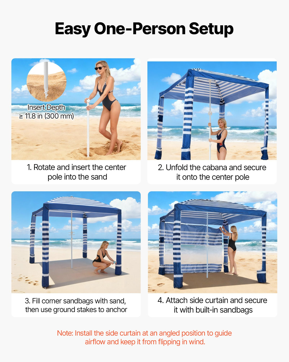 VEVOR Beach Cabana