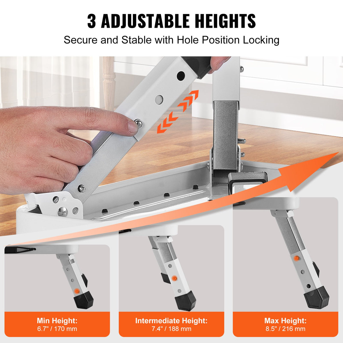 VEVOR Step Stool 1-Step 150KG Capacity