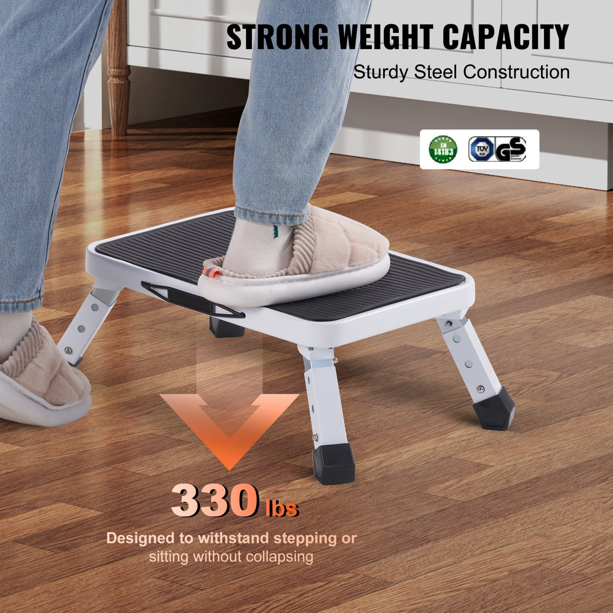 VEVOR Step Stool 1-Step 150KG Capacity