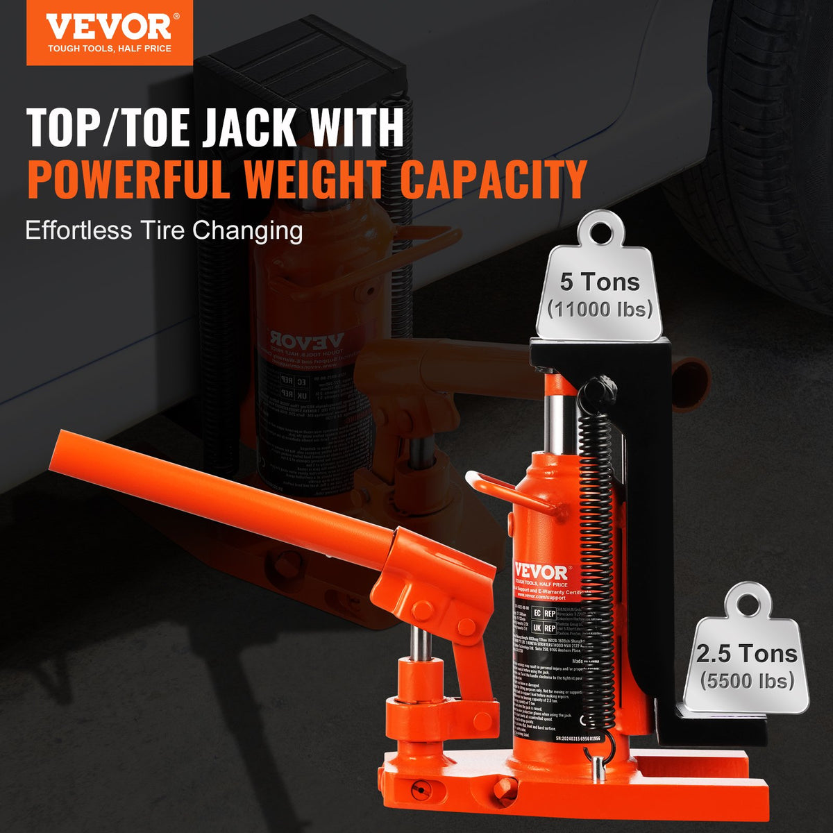 VEVOR Hydraulic Toe Jack