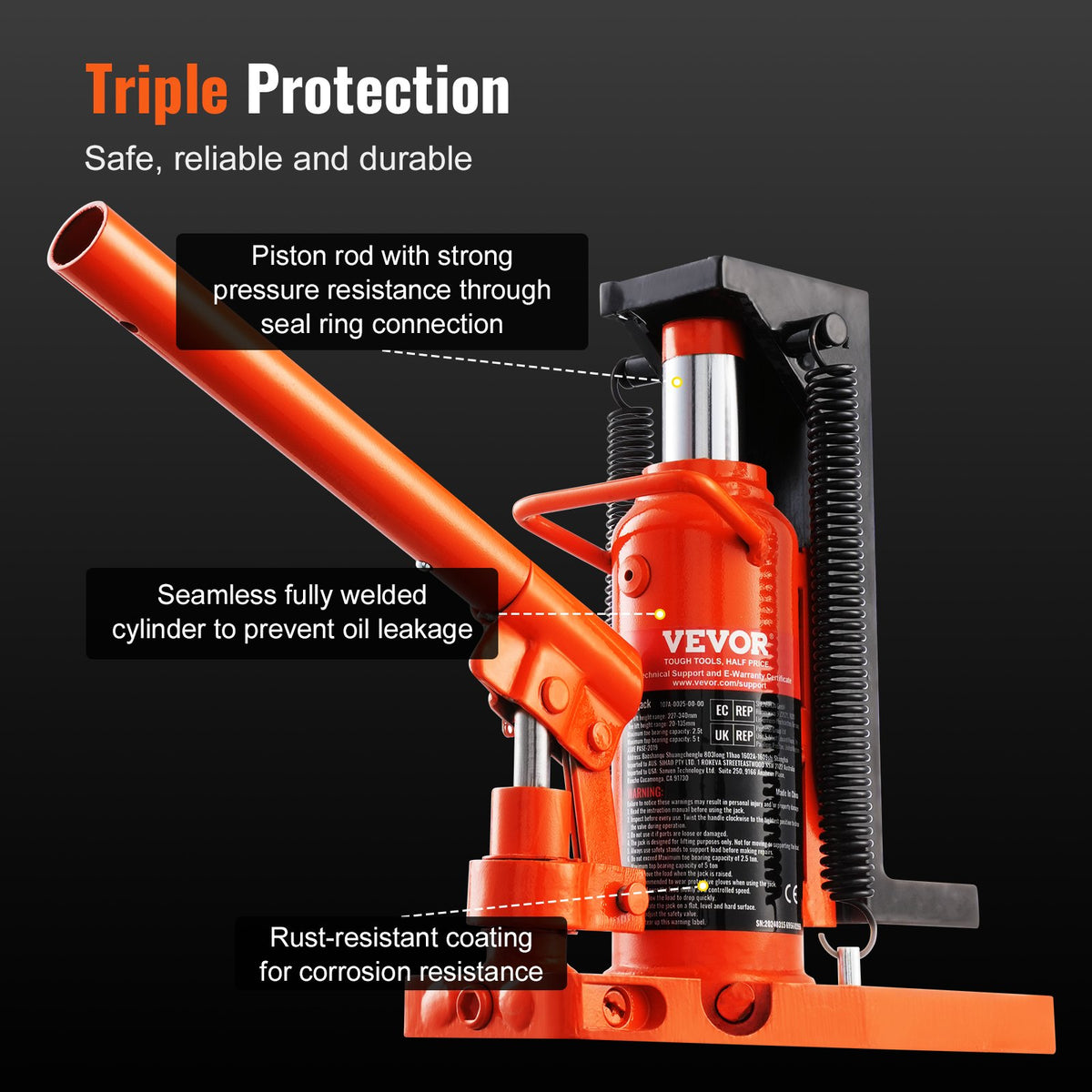 VEVOR Hydraulic Toe Jack