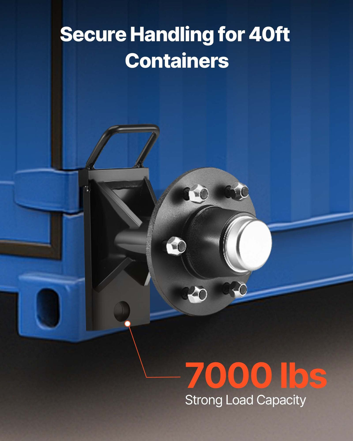 VEVOR Shipping Container Wheels 6-Lug Wheels Kit