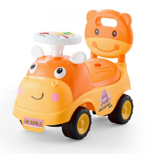 VEVOR Ride On Toddler Push Car, Push Car for Toddler 19 to 36 Months, Kids Ride On Toy with Horn & Music, 22 kg Load Capacity, Under-seat Storage, Foot-to-Floor Walker for Toddlers Boys Girls