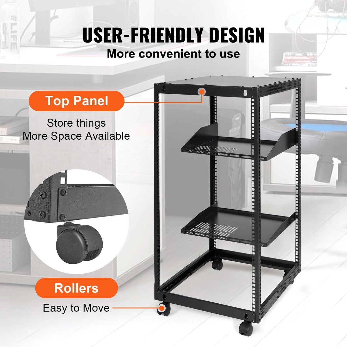 VEVOR 20U Open Frame Server Rack
