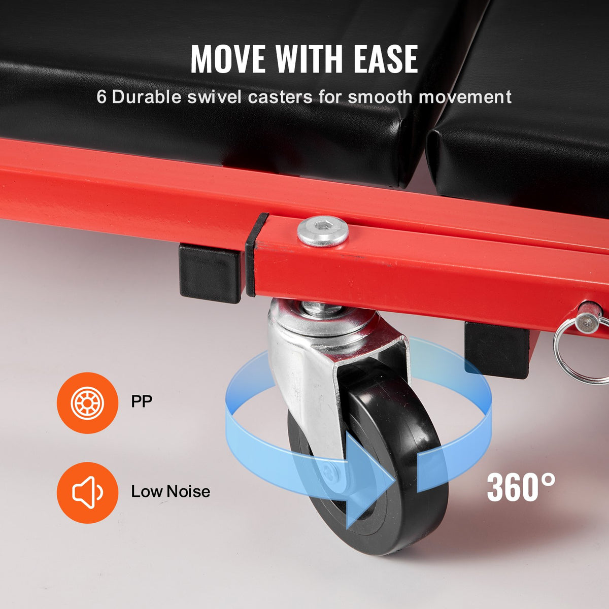 VEVOR 91.4 cm Foldable Z Garage Creeper Mechanic Creeper Stool 136.1 kg Capacity