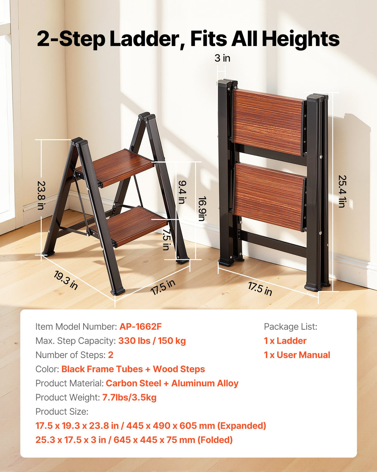 VEVOR 2 Step Ladder