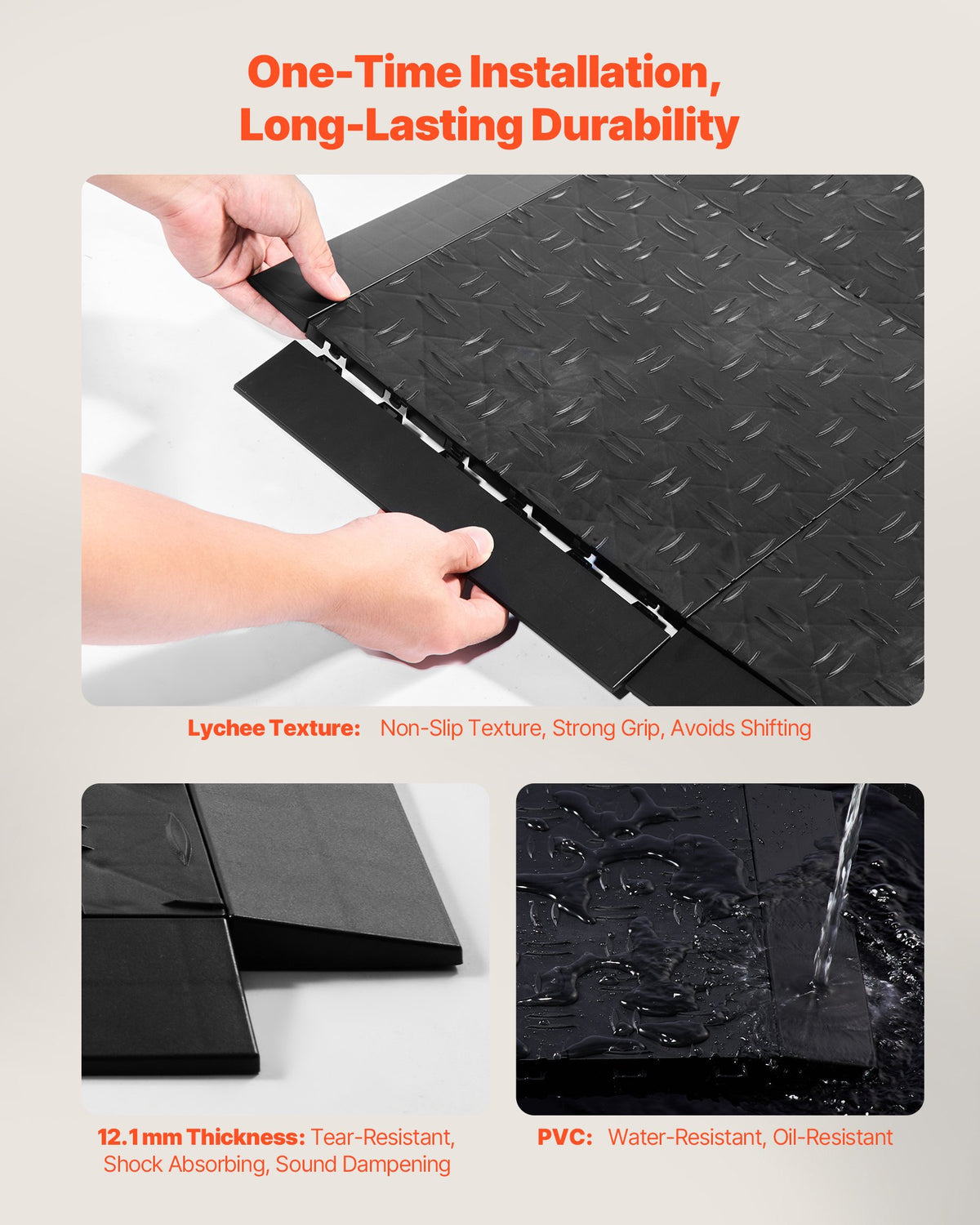 VEVOR Female Garage Floors Transition Edge Kit