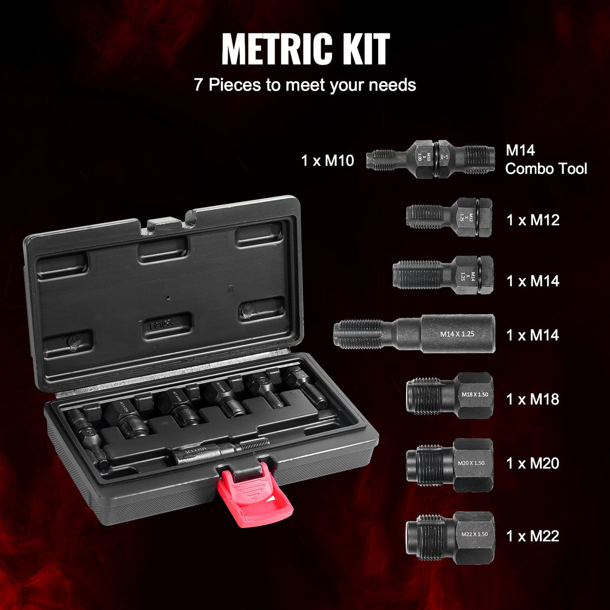 VEVOR 7-Piece Thread Chaser Set