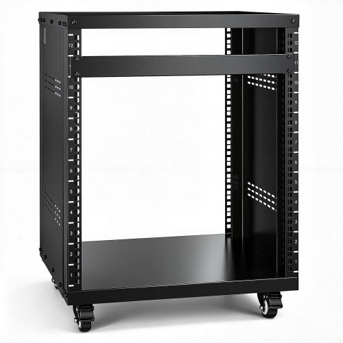 VEVOR 12U AV Rack Stand 226.8 kg Capacity Network Stereo Recording Studio Rack 510x460x700mm