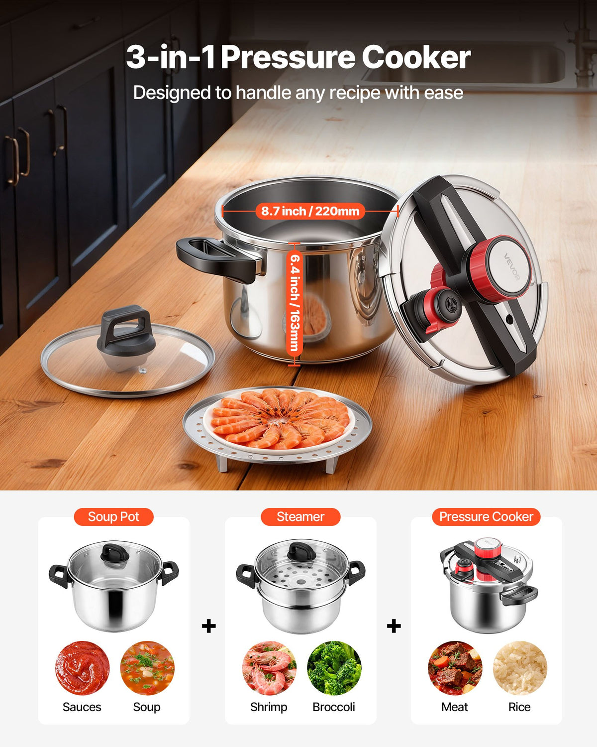 VEVOR Pressure Cooker