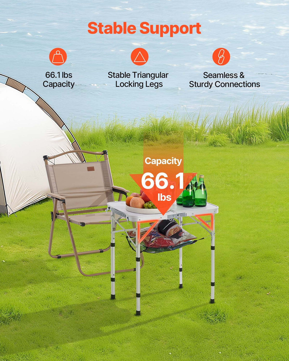 VEVOR Folding Camping Table