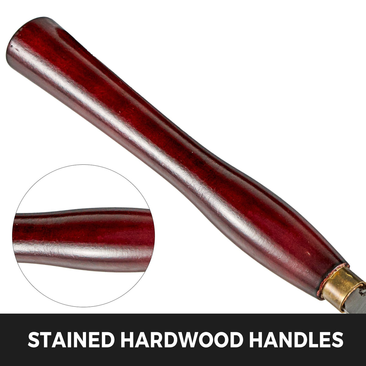 VEVOR Wood Chisel Sets 8pcs Lathe Chisels 7INCH/17CM Woodworking Chisels 9INCH Wood Lathe Tools Wood Chisels Lathe Tools Wood Tool Box for Wood Carving Root Carving Furniture Carving Lathes Red