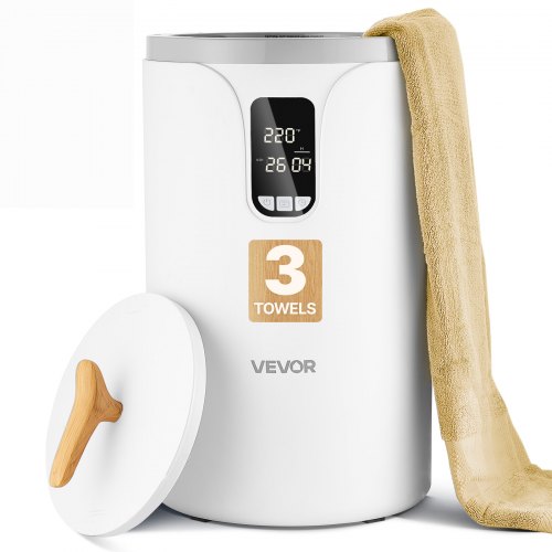 VEVOR Towel Warmers for Bathroom, Towel Warmer Bucket with 24H Delay Timer & Child Lock & Auto Shut Off for Spa Fits up to 3 Oversized Bath Towels, Blankets, Clothes, Bathrobes, PJ's and More