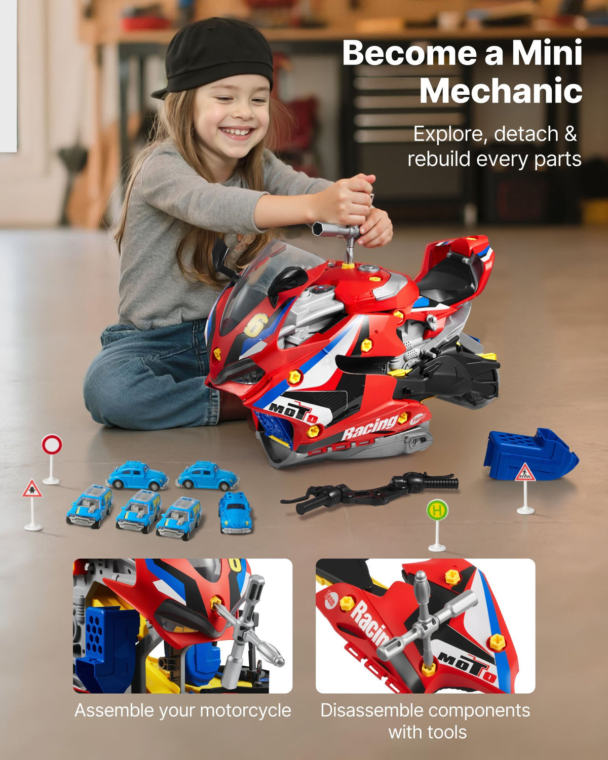VEVOR Motorcycle Engine Toy