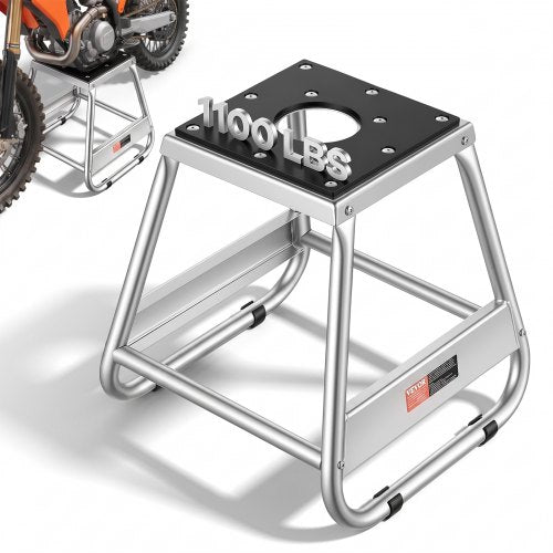 VEVOR Dirt Bike Stand, 1100 lbs Load Capacity Dirtbike Pit Stand, Universal Non-Slip Off-Road Steel Heavy Duty Dirtbike Maintenance Lift, Moto Box Stand for Motorcycle & Powersports Maintainence