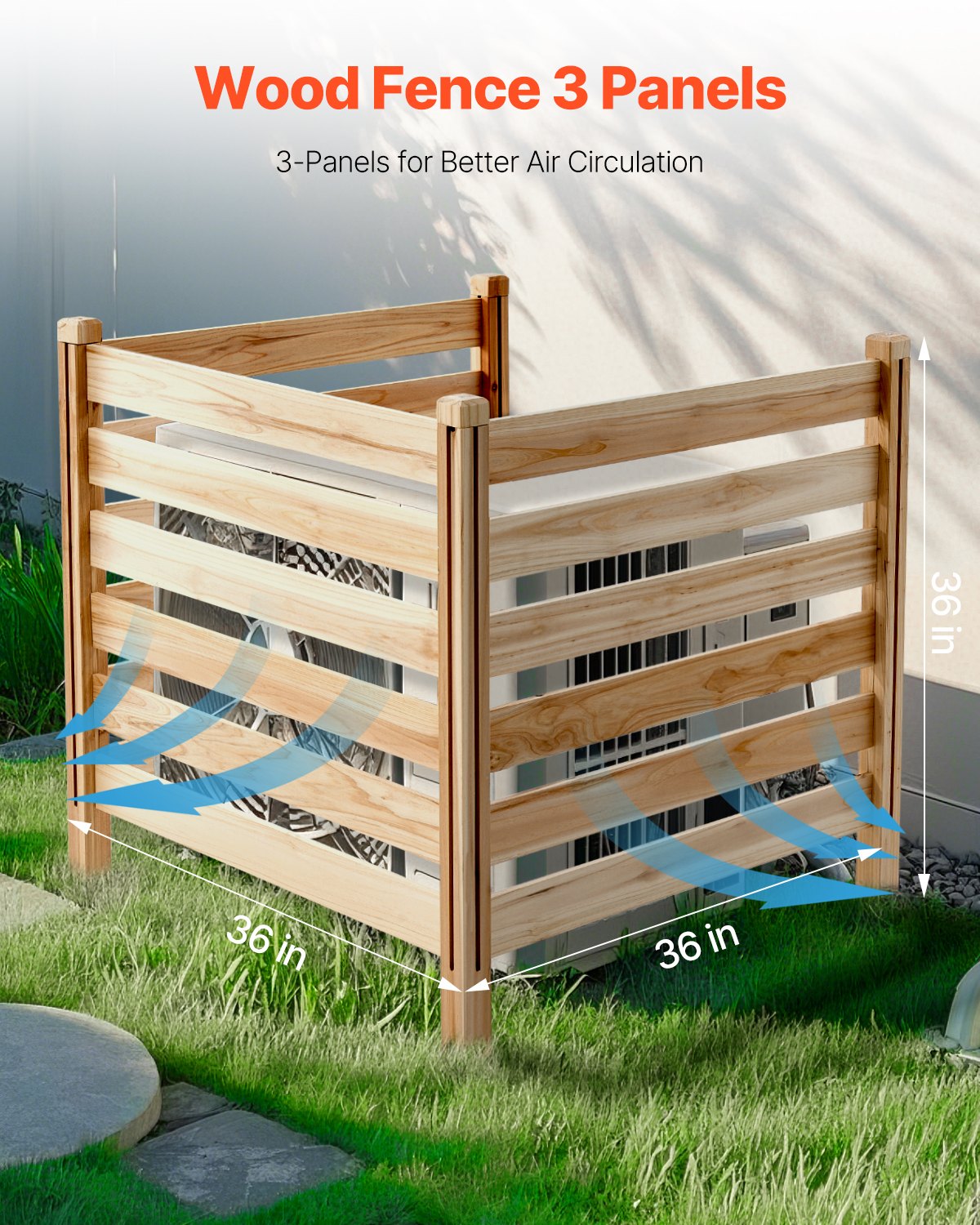 VEVOR Wood Privacy Fence