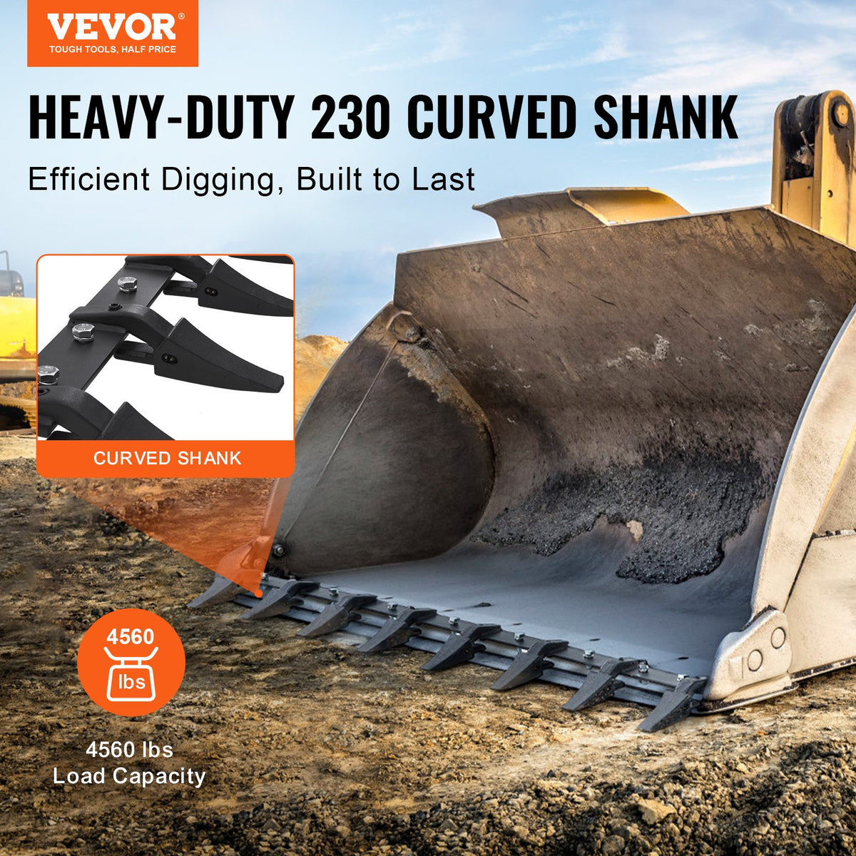 VEVOR Bucket Tooth Bar
