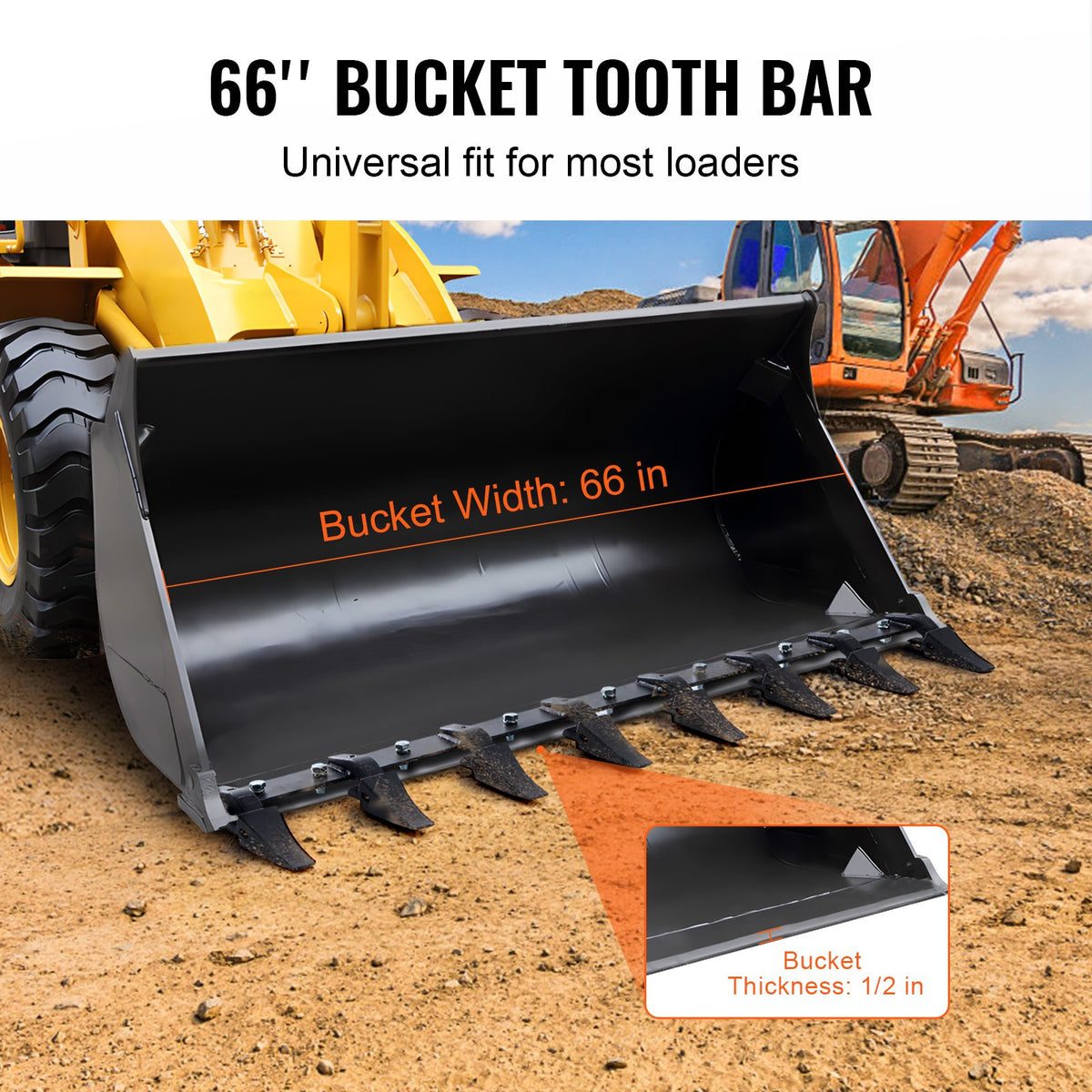 VEVOR Bucket Tooth Bar