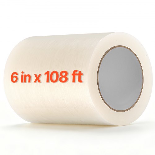 VEVOR Greenhouse Repair Tape 0.15x32 m 0.15 mm Clear Polyethylene Patch, for Plastic Sheeting & Tent Seaming Sealing, Waterproof & Sun-Resistant, Heavy Duty Greenhouse Sheeting Coverings Film Tape