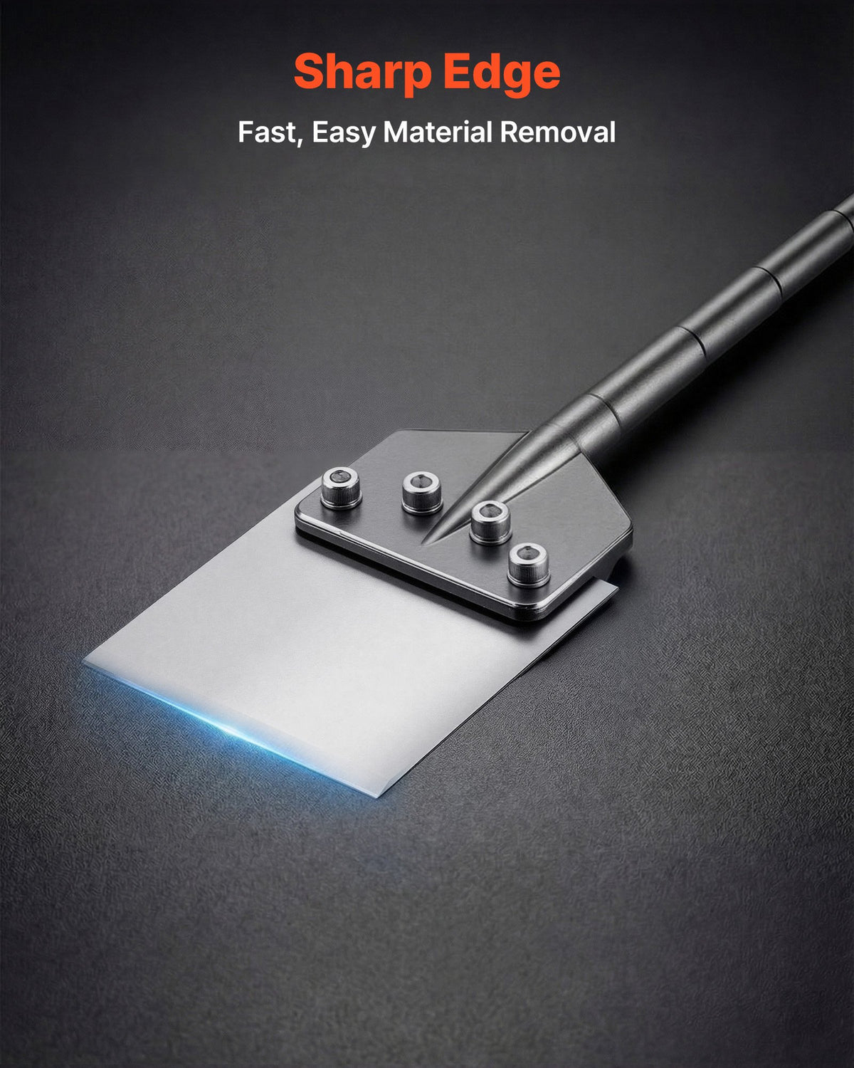 VEVOR SDS Max Floor Scraper, 630 x 150 mm Chisel Bit with SDS Max Shank, Compatible with Rotary Hammers, Heat Treated 40Cr Alloy Steel, Sharp Edge for Removing Laminate Flooring, Tiles, and Mortar
