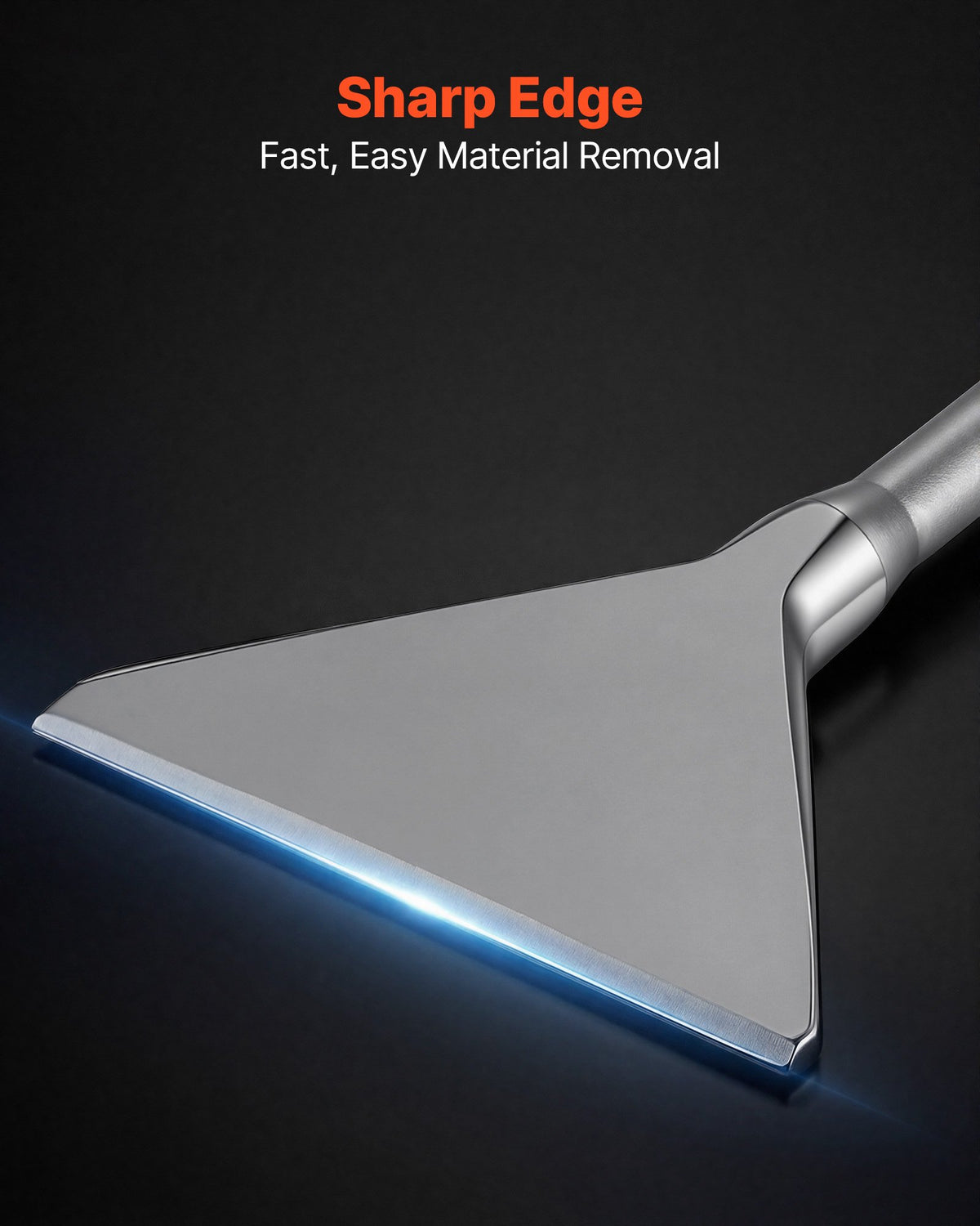 VEVOR SDS Max Scaling Chisel, 350 x 150 mm Chisel Bit with SDS Max Shank, Compatible with Rotary Hammers, Heat Treated 40Cr Alloy Steel, Sharp Edge for Removing Laminate Flooring, Tiles, and Mortar