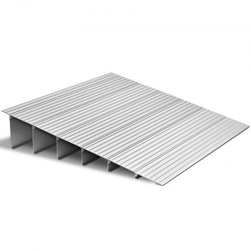 VEVOR Door Threshold Ramp, 6 inch Rise, Aluminum Alloy Threshold Ramp Rated 800 lbs Load Capacity, Handicap Ramps for Home Steps for Wheelchair, Scooters, Power Chairs, Walkers, Bicycle, Tricycle