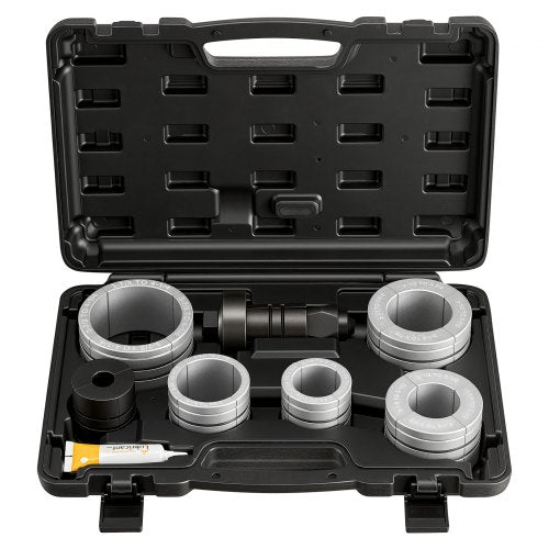VEVOR Exhaust Pipe Expander Tool Kit, 1-5/8" to 4-1/4" Exhaust Pipe Stretcher, Muffler Pipes Spreader with 7 Heavy-Duty Collects & Storage Case, Automotive Car Tool Kit for Tailpipes Tubes
