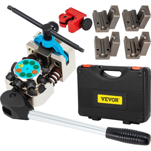 VEVOR Brake Line Flaring Tool, 45 Degree Single, Double, and Bubble Flares for 3/16\", 1/4\", 5/16\" and 3/8\" Tube Size, Suitable for Soft Metal of Copper Lines