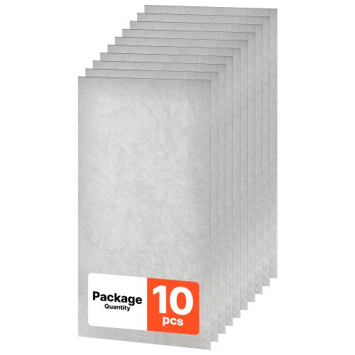 VEVOR 605x1210mm PVC Ceiling Tiles 10-Pack Drop Ceiling Panels White Marble, PVC Foam Board, Grid Fit, Water-Resistant, Flexible Cut, Easy to Clean, Modern Decorative Finish for Home, Office Areas