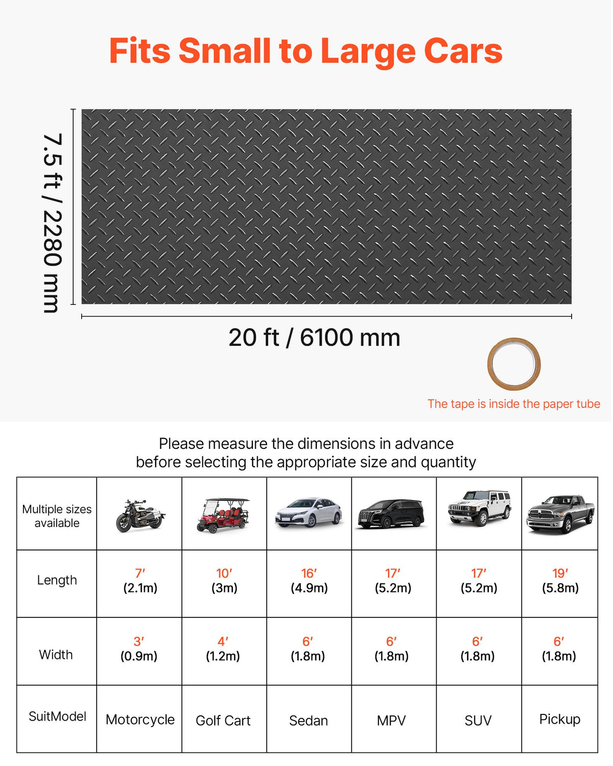 VEVOR Garage Floor Roll