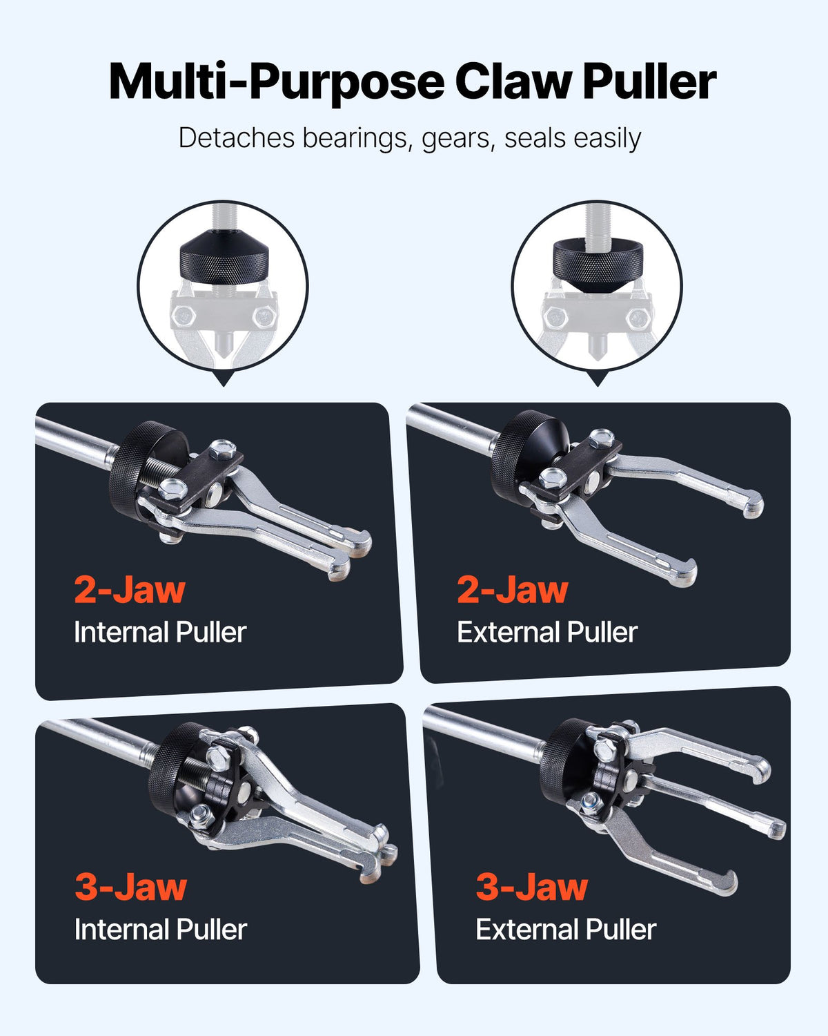 VEVOR 9-Way Slide Hammer Puller Set