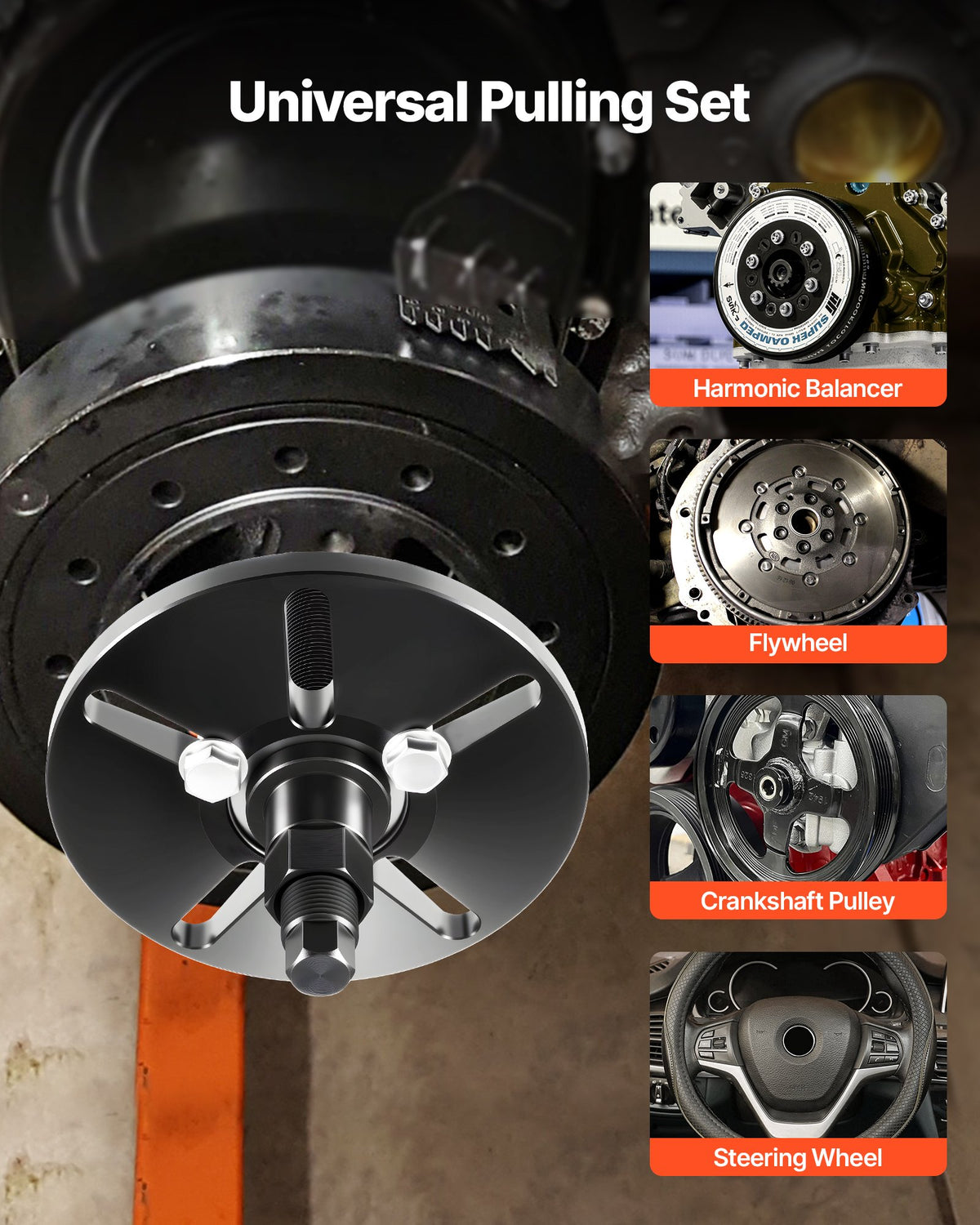 VEVOR Harmonic Balancer Puller Removal & Install Tool Kit