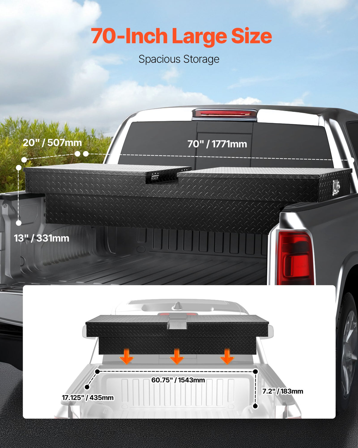 VEVOR Crossover Truck Tool Box