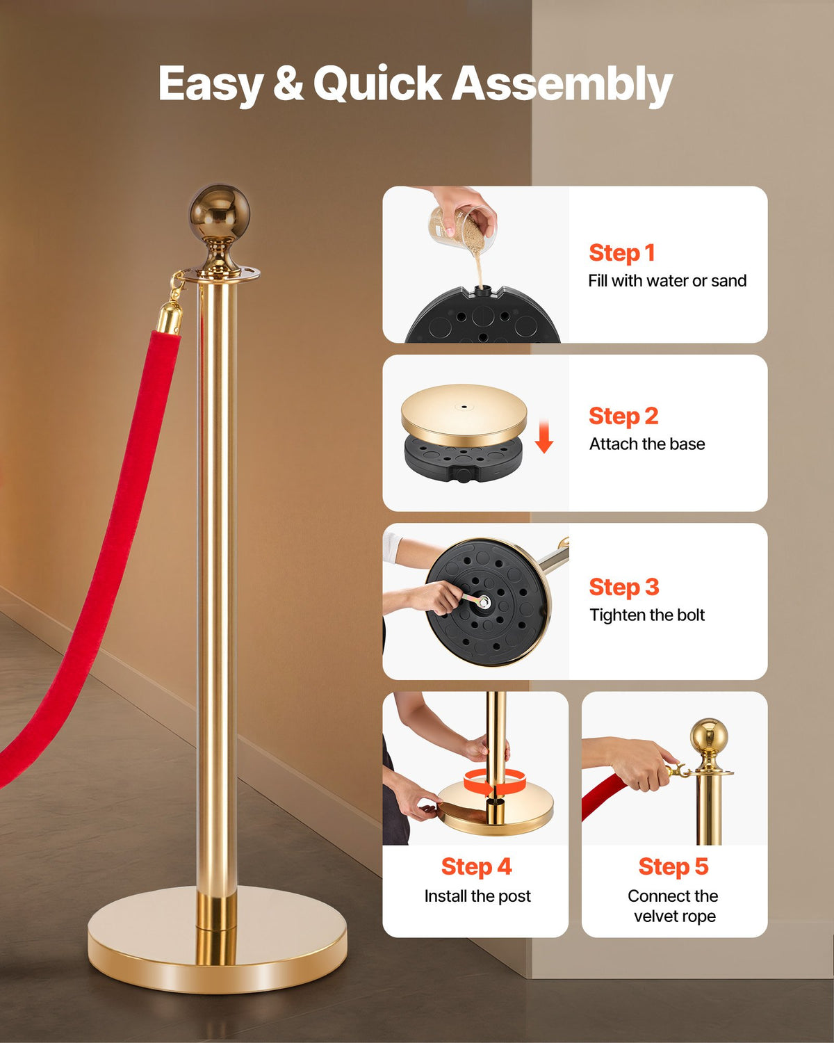 VEVOR Stanchion Post