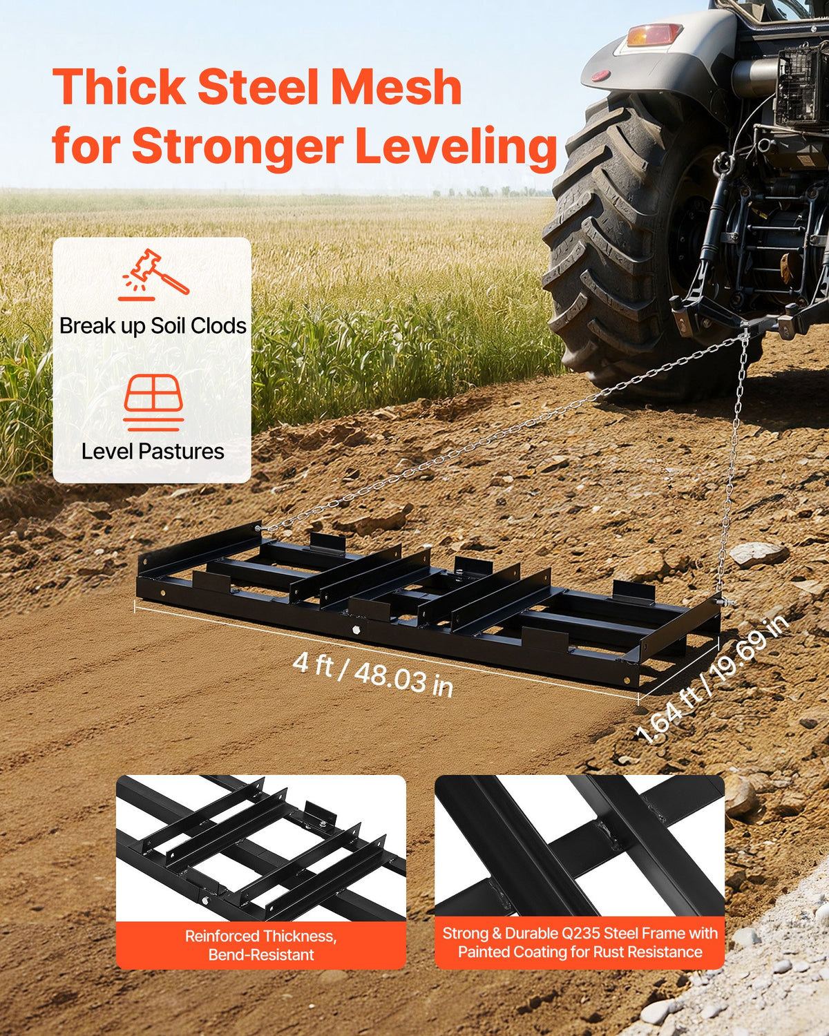 VEVOR Drag Harrow