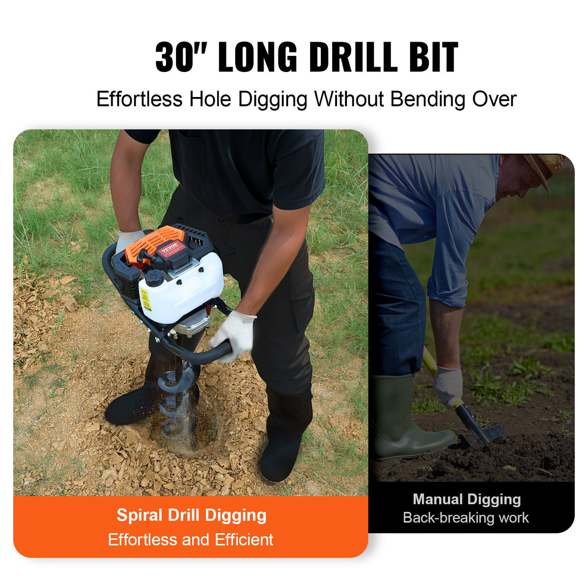 VEVOR Post Hole Digger Gas Powered