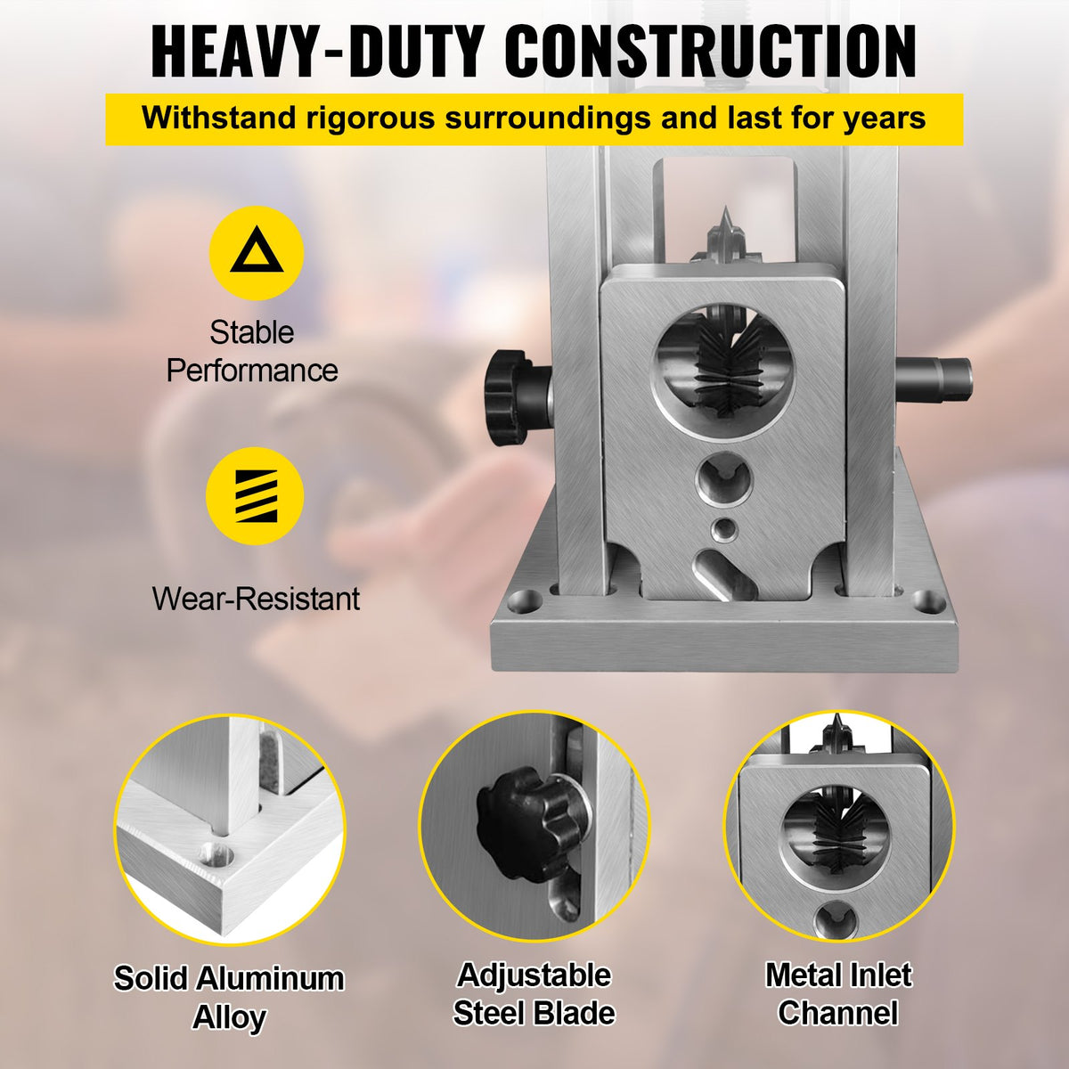 VEVOR Wire Stripping Machine, 1.5-40 mm Drill Powered, Manual Copper Stripper w Heat Treated Steel Ultra Long Lasting Blade, Compact & Portable for Scrap Cable Peeling Recycling