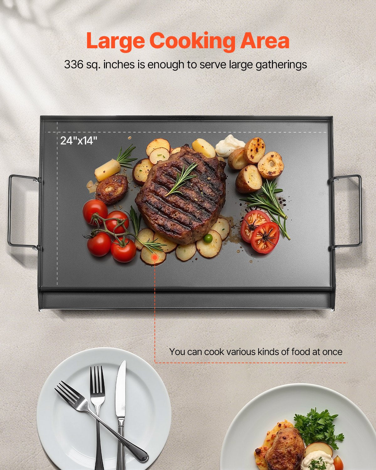 VEVOR Carbon Steel Griddle