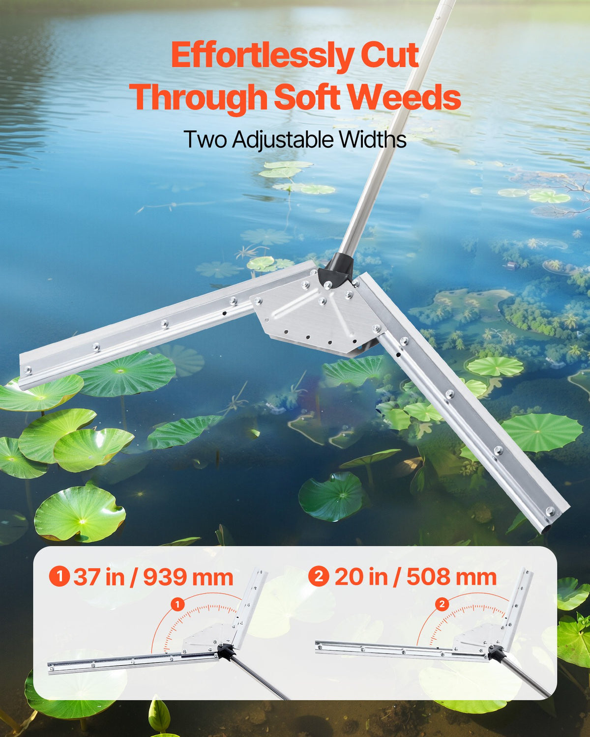 VEVOR Lake Weed Cutter
