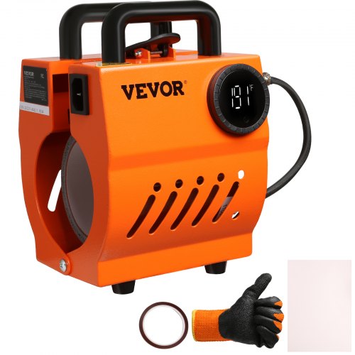 VEVOR Mug Heat Press, Mini Cup Press Machine, DIY Sublimation Blanks 311.8 g-425.2 g Coffee Mugs Tumblers, Handheld Lightweight Presser as Holiday Gift Present, Easy Press with Tape Gloves Accessories